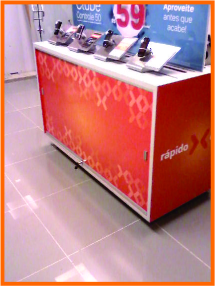 foto de expositor PDV da nextel
